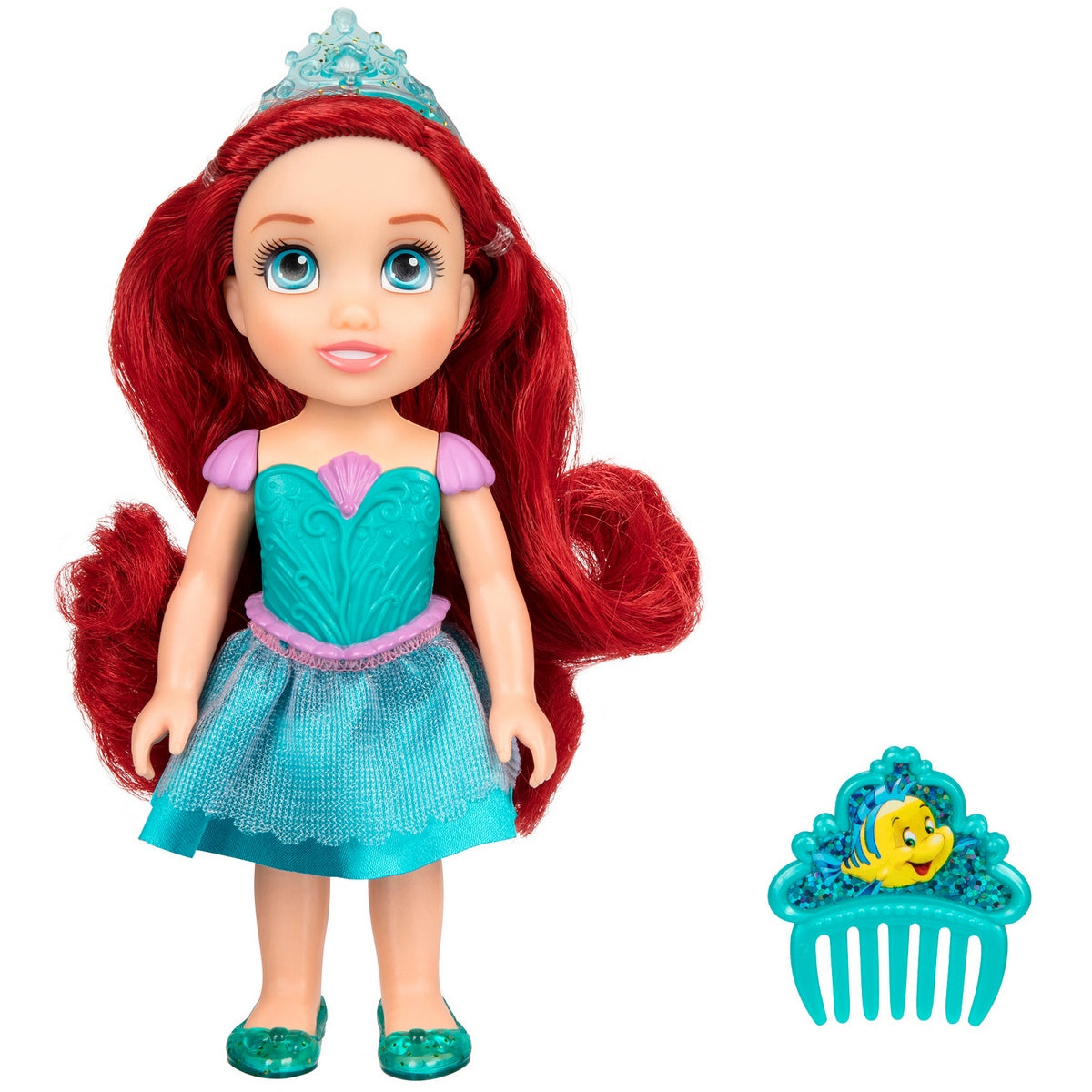 Muñeca 15 Cm Con Peine Princesas De Disney - Ariel